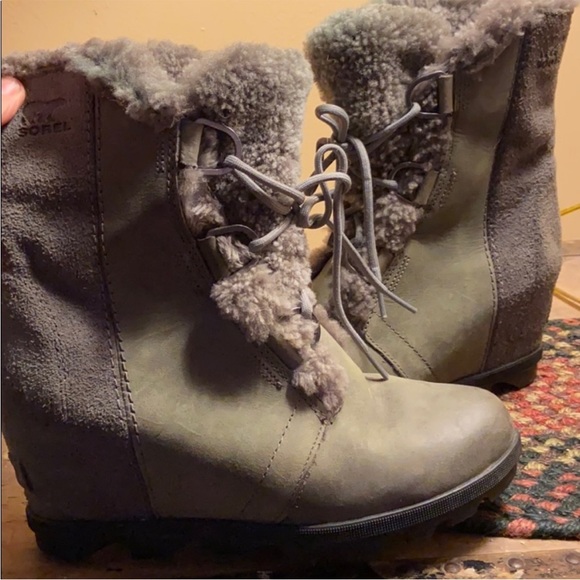 Sorel Joan of Artic wedge boots 8.5 REPAIRED see description. - Picture 12 of 14